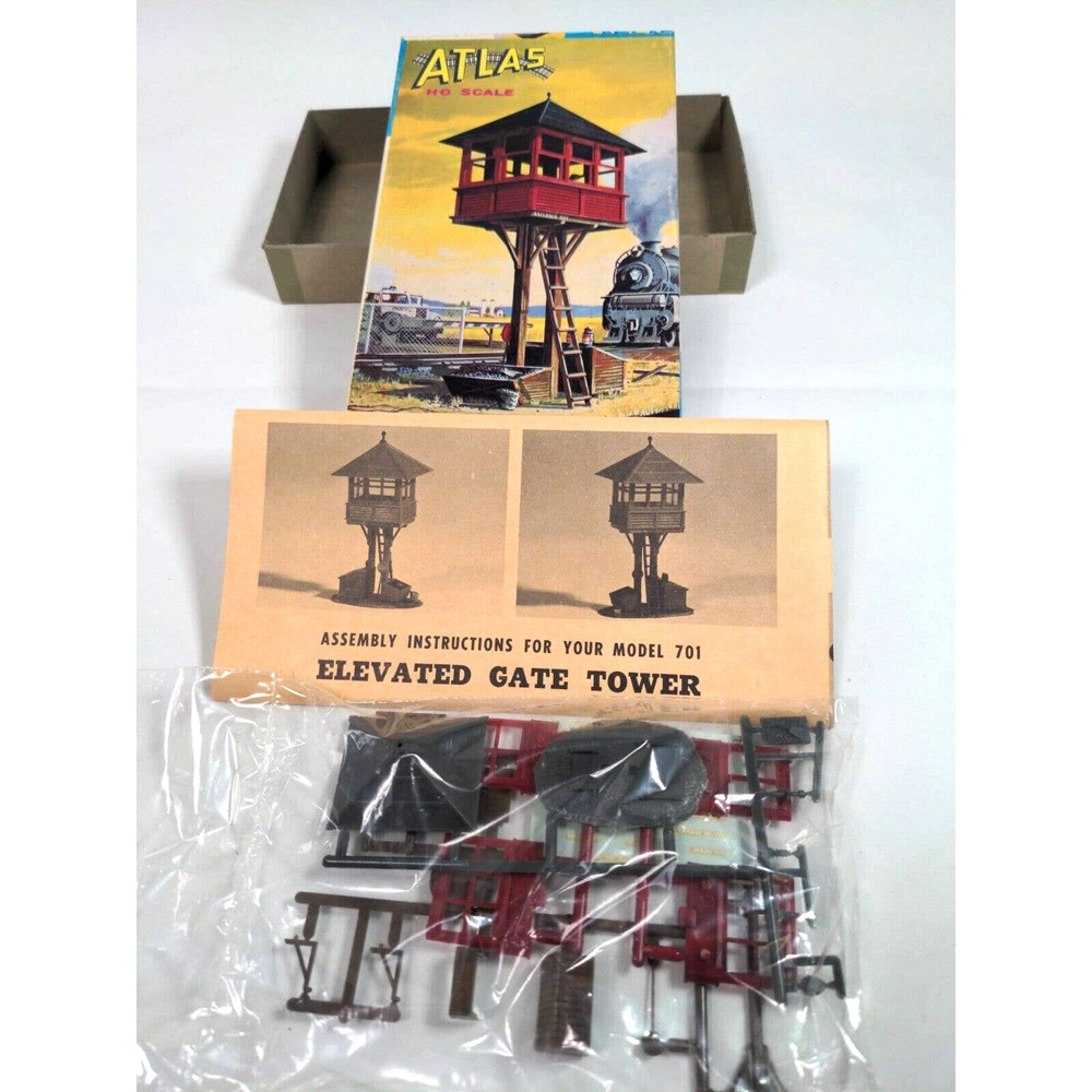 Vintage Atlas HO Scale #701 Elevated Gate Tower New In Box